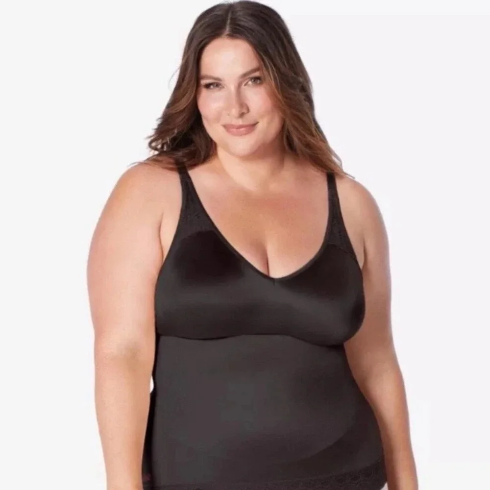 NWT Ruby Ribbon  Pin-Up Cami Black Size 46 Shaping Tank Top‎ Pinup SL3055